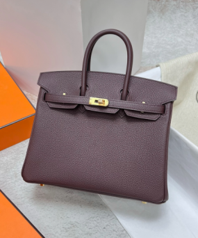 에르메스 버킨백25 버건디 금장 토고가죽